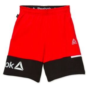 New Reebok Boy Short Red/Black Active Workout Active wear Size Small 6/7